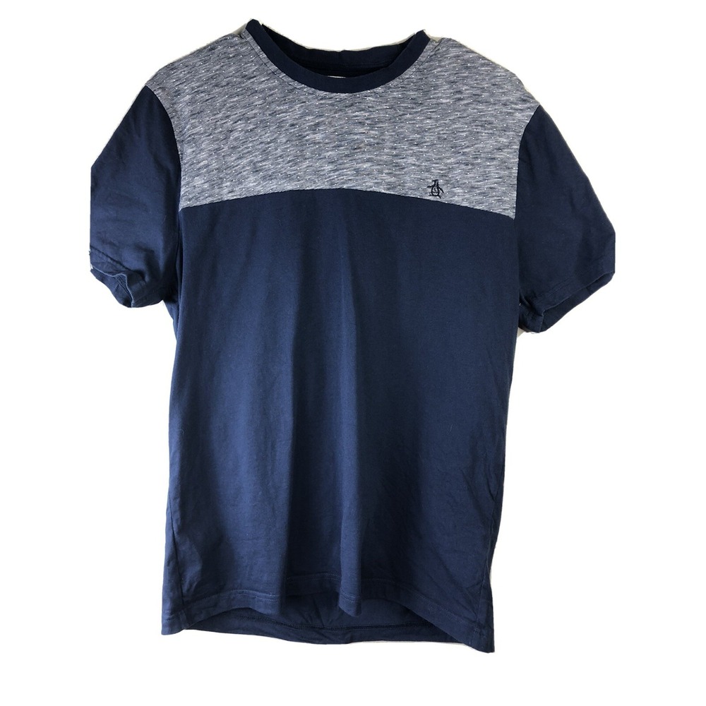 PENGUIN MENS Large‎ T-shirt Blue Slim Fit